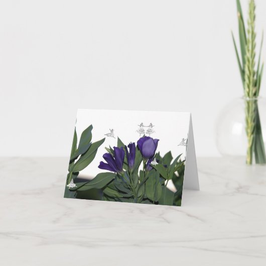 Tanz der blauen Schattenfairies Karte (Vorderseite)