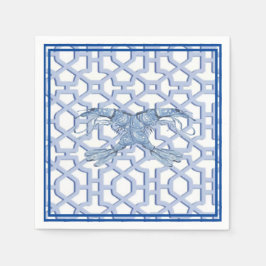 Tanz der Blue Shrimp Paper Plate Serviette