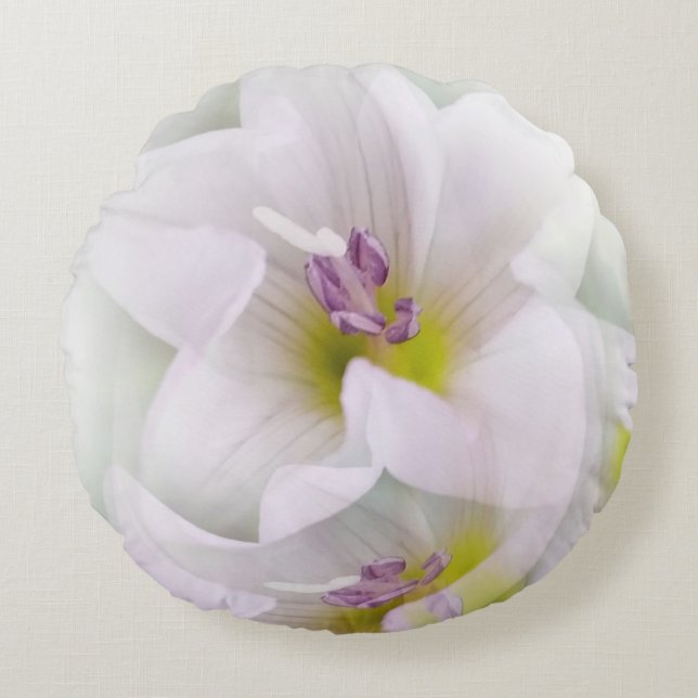 Tanz der Blume Rundes Kissen (Vorderseite)