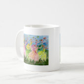 Tanz der Blumen Kaffeetasse (Vorderseite Links)