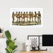 Tanz der Caroline Islanders, Teller 22 von 'Le Poster (Heimbüro)