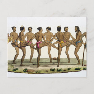 Tanz der Caroline Islanders, Teller 22 von 'Le Postkarte