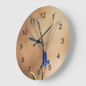 Tanz der Damselfly Große Wanduhr (Winkel)
