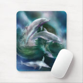 Tanz der Delphin-Kunst Mousepad (Mit Mouse)