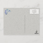 Tanz der Dolphin Abstrakte Kunst Postkarte (Rückseite)