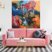Tanz der Elemente Leinwanddruck (Insitu (Wohnzimmer))