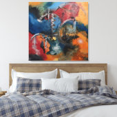 Tanz der Elemente Leinwanddruck (Insitu (Schlafzimmer))