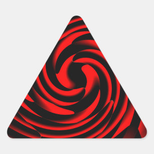 Tanz der Feuerelemente Dreieckiger Aufkleber