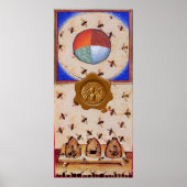 TANZ DER HONEY BIES MIT 4 ELEMENTEN, Wachs Siegel Poster (Vorne)