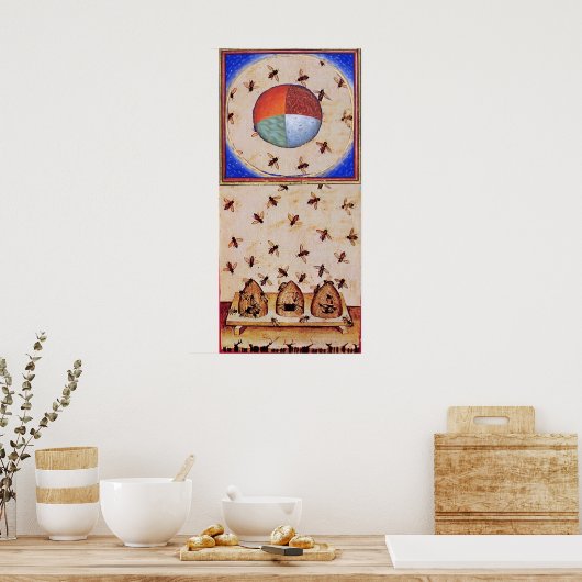 TANZ DER HONEY BIES MIT VIER ELEMENTEN POSTER (Küche)