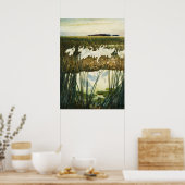 Tanz der Kraniche von N. C. Wyeth Poster (Küche)