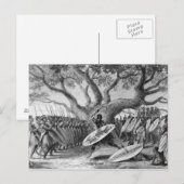 Tanz der Landeens, oder Zulus Postkarte (Vorne/Hinten)