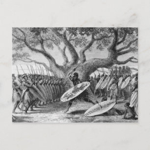Tanz der Landeens, oder Zulus Postkarte