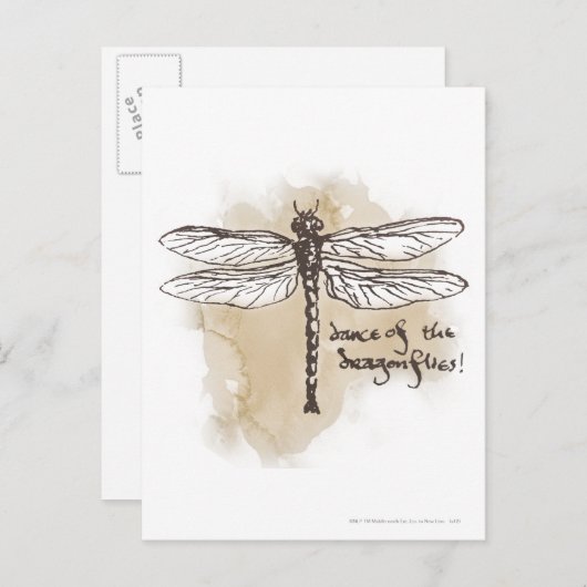 Tanz der Libellen Postkarte (Vorne/Hinten)