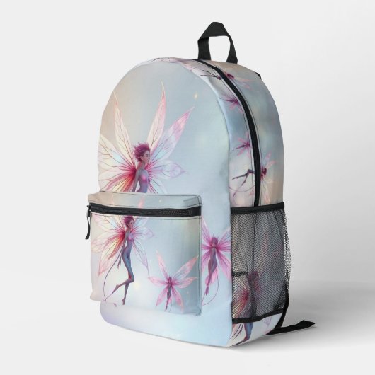 „Tanz der Lichtfeen“ Bedruckter Rucksack (Rückseitige Ecke Rechts)