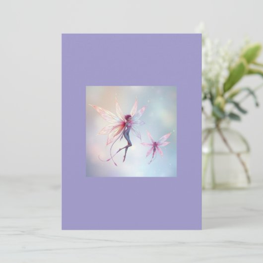 „Tanz der Lichtfeen“ Einladung (Stehend Vorderseite)