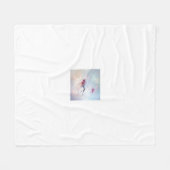 „Tanz der Lichtfeen“ Fleecedecke (Vorderseite (Horizontal))