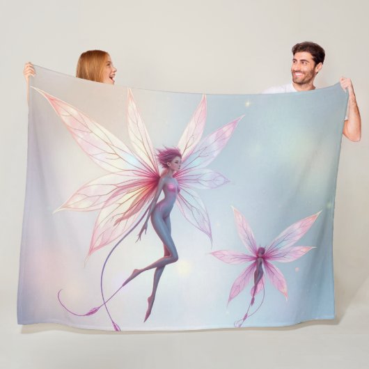 „Tanz der Lichtfeen“ Fleecedecke (Beispiel)