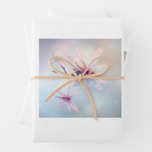 „Tanz der Lichtfeen“ Geschenkpapier Set (Beispiel)