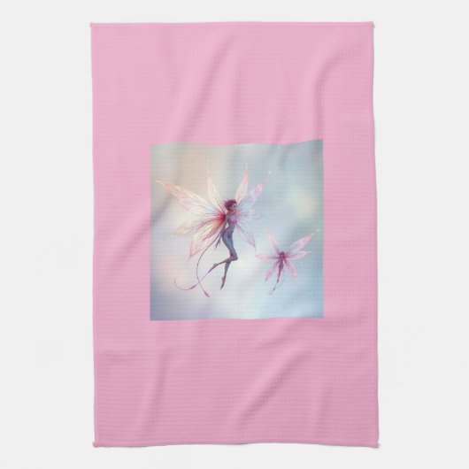 „Tanz der Lichtfeen“ Geschirrtuch (Vertikal)
