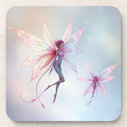 „Tanz der Lichtfeen“ Getränkeuntersetzer (Vorderseite)