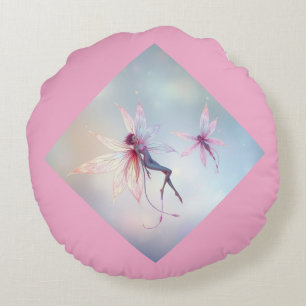 „Tanz der Lichtfeen“ Rundes Kissen