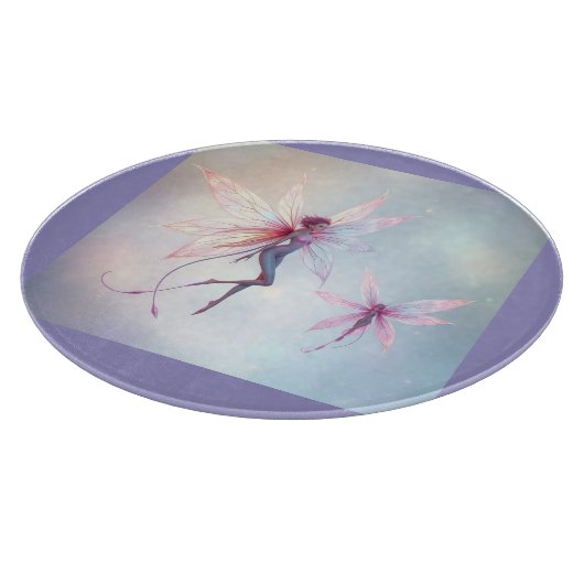 „Tanz der Lichtfeen“ Schneidebrett (Ecke)