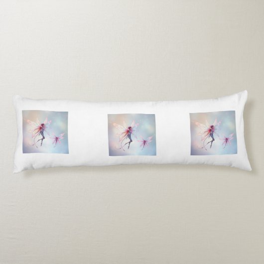 „Tanz der Lichtfeen“ Seitenschläferkissen (Rückseite)