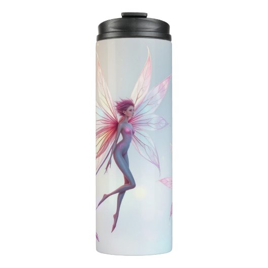 „Tanz der Lichtfeen“ Thermosbecher (Vorderseite)