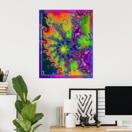 Tanz der Multiversen Variation 4 Poster (Heimbüro)