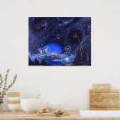 Tanz der Planeten-Tenders Poster (Küche)