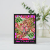 Tanz der rosa Rosen Postkarte (Stehend Vorderseite)