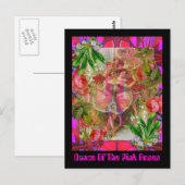 Tanz der rosa Rosen Postkarte (Vorne/Hinten)