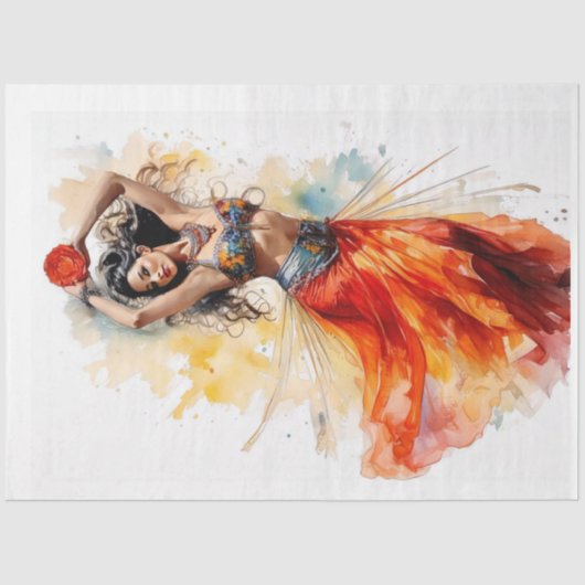 Tanz der Rose Seidenpapier (Vorderseite)