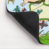 Tanz der Schmetterlinge Mousepad (Ecke)