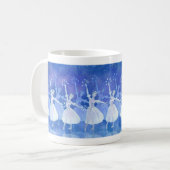 Tanz der Schneeflocke-Tasse Kaffeetasse (Vorderseite Links)
