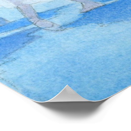 Tanz der Schneeflocken Kunstdruckerei Poster (Ecke)