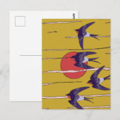 Tanz der Schwalben Postkarte (Vorne/Hinten)