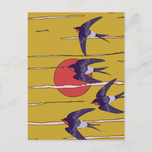 Tanz der Schwalben Postkarte