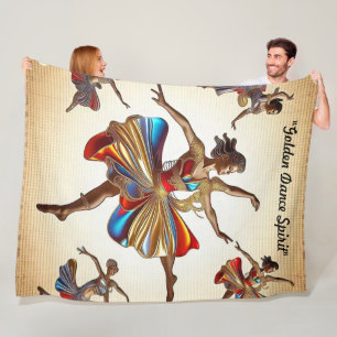"Tanz, der Seelen inspiriert" Fleecedecke