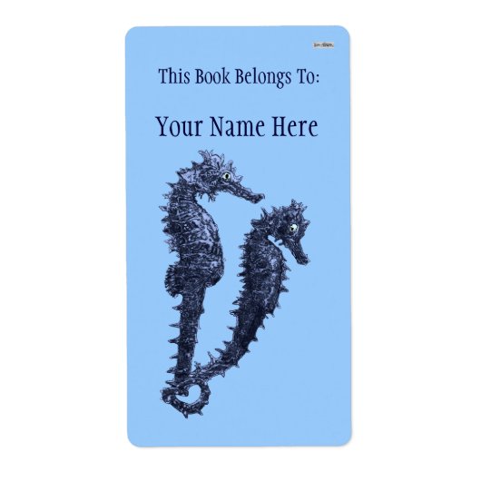 Tanz der Seepferde (blau) (Buchzeichen) (Vorne)