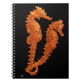 Tanz der Seepferde (Orange) Notizblock (Vorderseite)