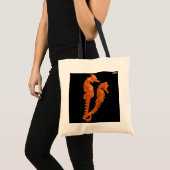 Tanz der Seepferde (Orange) Tragetasche (Vorderseite (Produkt))
