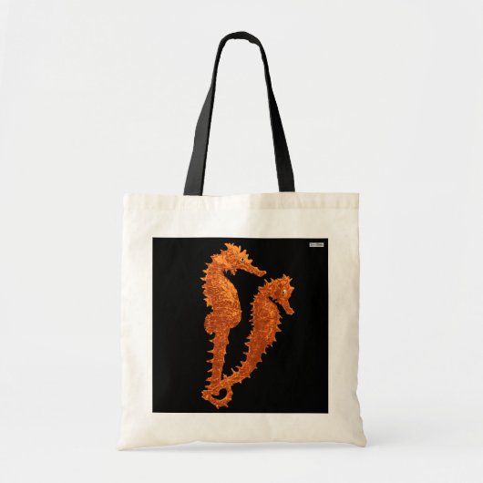 Tanz der Seepferde (Orange) Tragetasche (Vorne)