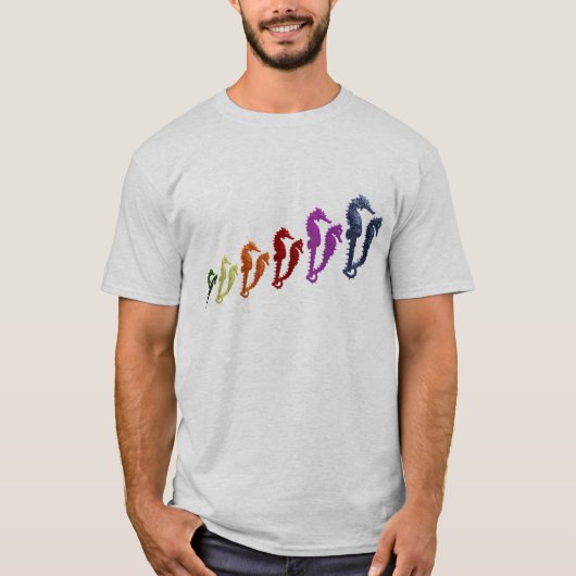 Tanz der Seepferde Pop Art 1 T-Shirt (Vorderseite)