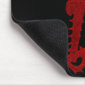 Tanz der Seepferde (rot) Mousepad (Ecke)