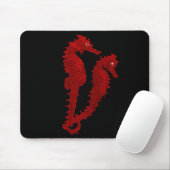 Tanz der Seepferde (rot) Mousepad (Mit Mouse)