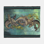 Tanz der Selkies Fleecedecke (Vorderseite (Horizontal))