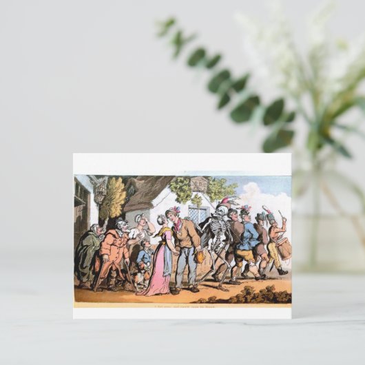 Tanz der Todespostkarte Postkarte (Stehend Vorderseite)