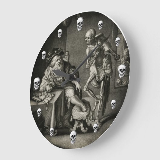 Tanz der todreichen Mauer Große Wanduhr (Winkel)